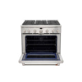 Café™ 36" All-Gas Commercial-Style Range with 6 Burners (Natural Gas)