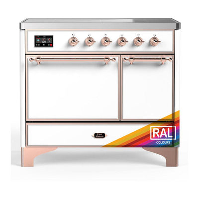 ILVE UMDIB40QNR3RAP Majestic III 40 inch Induction Range with 6 Elements, 3.82 cu. ft. Total Oven Capacity (Solid Door, RAL, Copper)