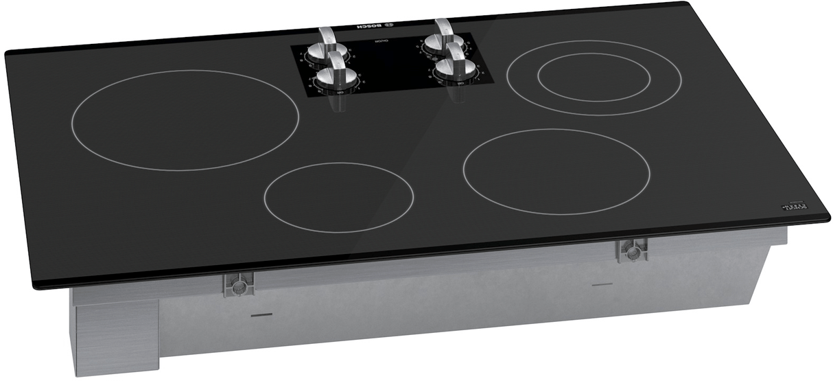 500 Series, 30" KNOB CNT, 4 ELEMENT, ELEC. C-TOP BLACK