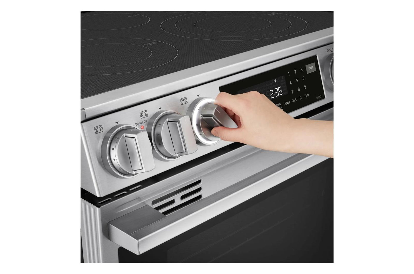 6.3 cu. ft. Smart Electric Slide-in Range with InstaView®, ProBake Convection®, and Air Fry