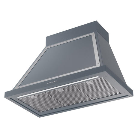 ILVE UANB36BGC Nostalgie Noblesse 36 inch Range Hood (Blue Grey, Chrome)