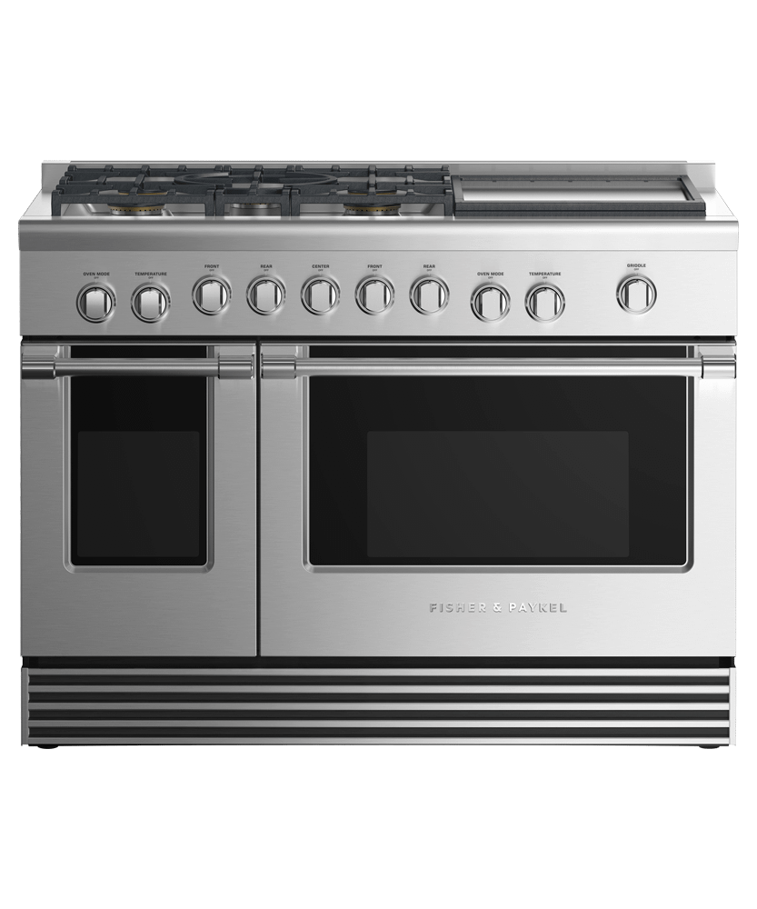 Gas Range, 48", 5 Burners with Griddle