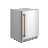Gordon Ramsay Collection 24 Inch Outdoor Undercounter Beverage Cooler In Stainless Steel/bronze