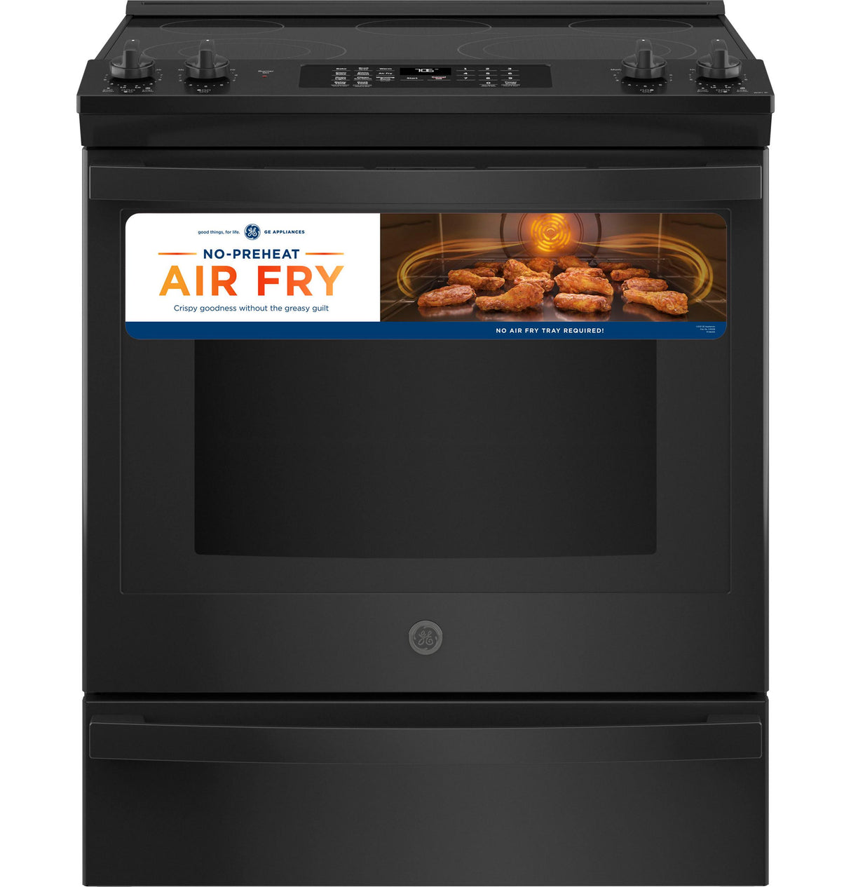 GE® 30" Slide-In Electric Convection Range with No Preheat Air Fry