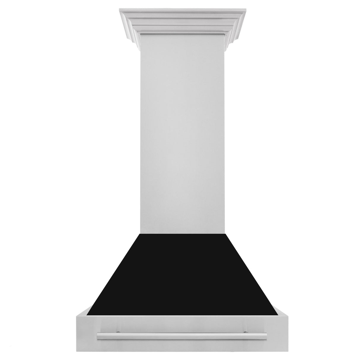 ZLINE 30 in. Stainless Steel Range Hood with Colored Shell Options and Stainless Steel Handle (8654STX-30) [Color: Black Matte]