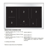 Verona VUFSIE365DSS 36 inch Ultima Collection Double Oven Induction Range with 5 Elements, 4.1 cu. ft. Oven Total Capacity