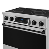 36 Inch Professional Electric Range With Tilt Panel Touch Control In Stainless Steel/black  Gordon Ramsay Series