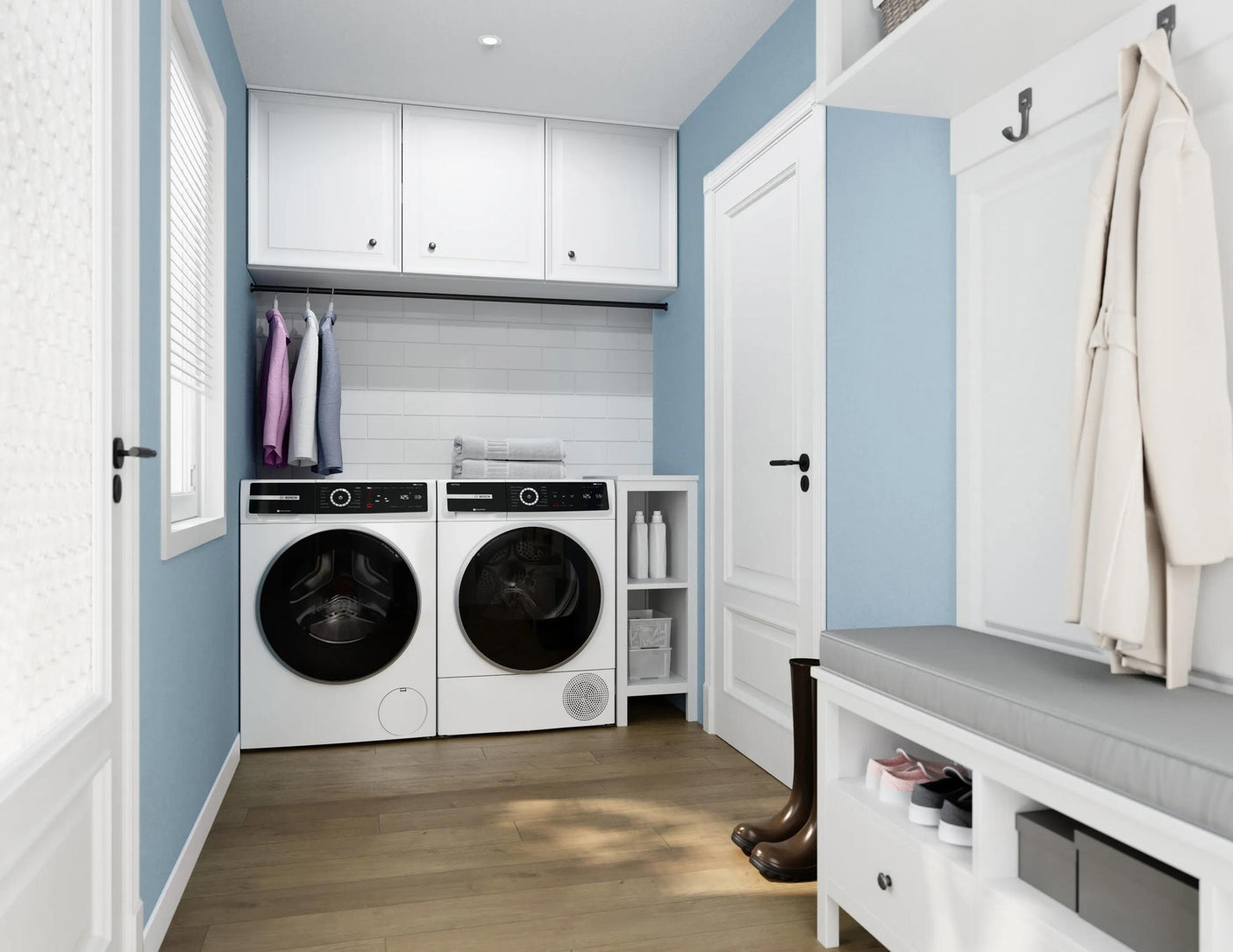 500 Series Compact Washer , White