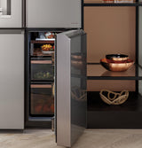 CAF(EBACK)™ ENERGY STAR® 27.4 Cu. Ft. Smart Quad-Door Refrigerator in Platinum Glass
