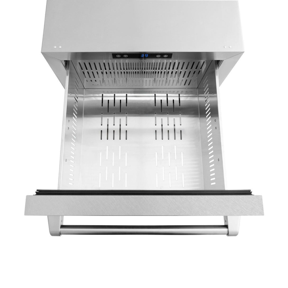 ZLINE 24 in. Touchstone 168 Can Outdoor-Rated Dual Refrigerator Drawer with DuraSnow' Stainless Steel Doors (RDSO-SN-24)