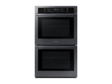 30" Double Wall Oven in Black Stainless Steel