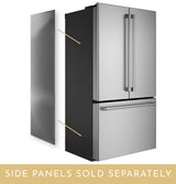 Monogram Stainless Steel Side Panels for French Door Bottom Freezer - Left