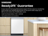 38 dBA Bespoke Smart Dishwasher with 3rd Rack Washing System in White Glass