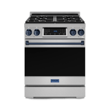 30 Inch Professional Gas Range With Tilt Panel Touch Control In Stainless Steel/blue  Gordon Ramsay Series
