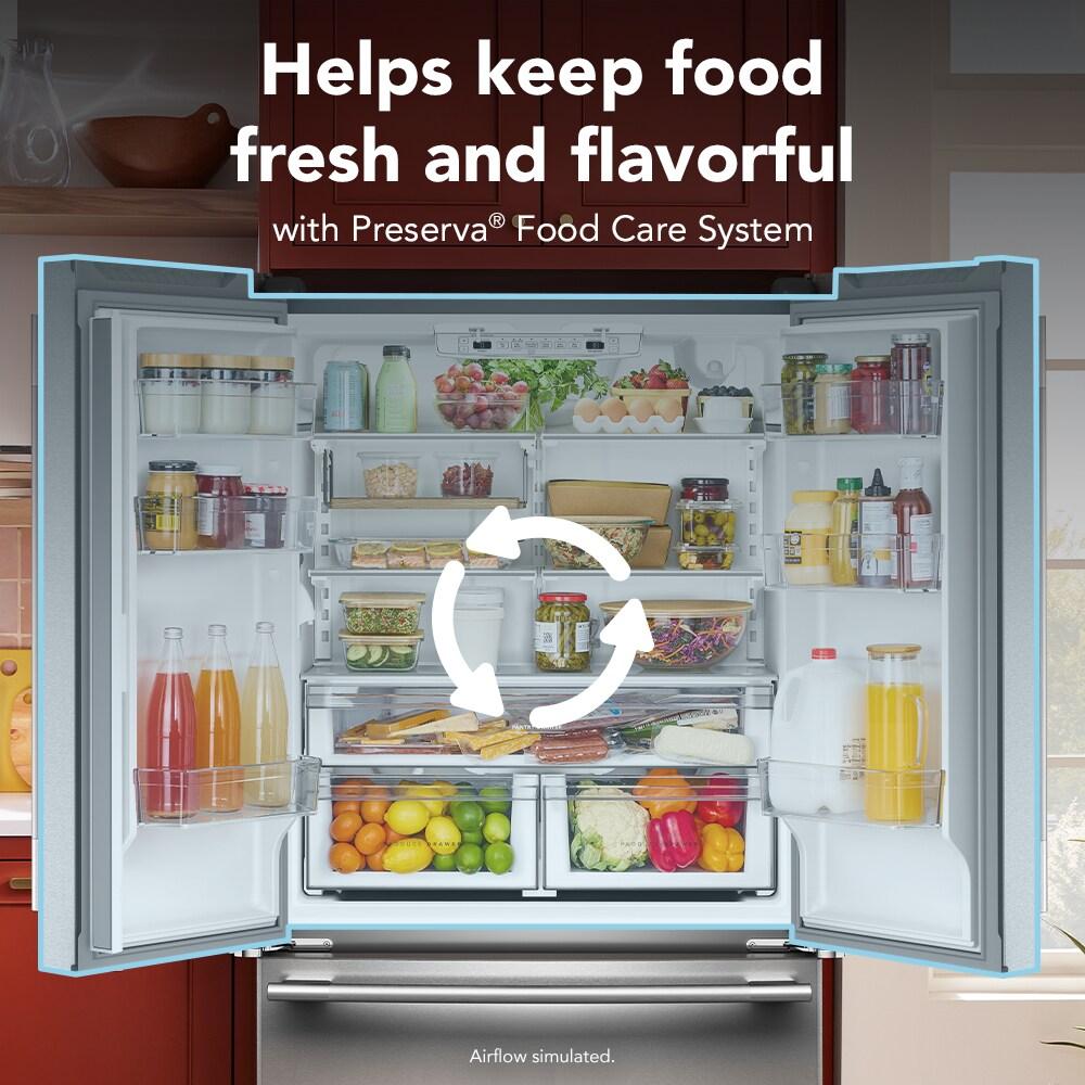 20 Cu. Ft. 36-Inch Counter-Depth French Door Refrigerator with Internal Water Dispenser