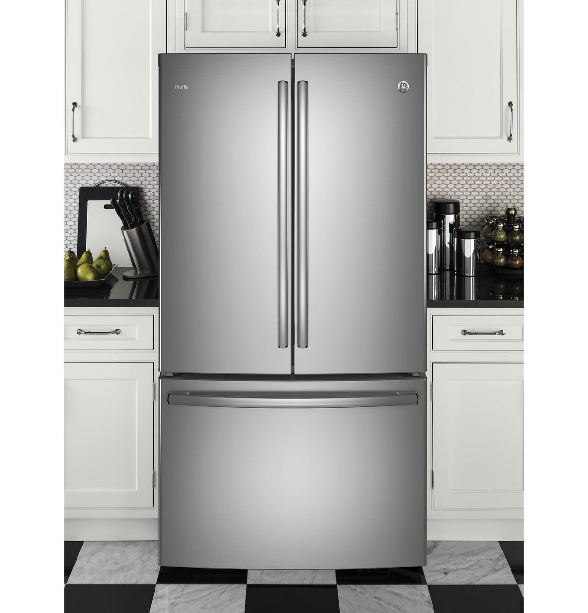 GE Profile™ Series ENERGY STAR® 23.1 Cu. Ft. Counter-Depth French-Door Refrigerator