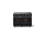 48"W. Induction Range (Finish: Onyx, Trim: Polished Chrome)