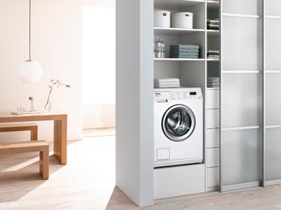 European Standard Capacity W3037 Washing Machine - White enamel Large Capacity