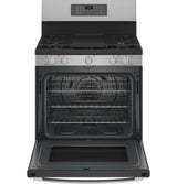 GE Profile™ 30" Free-Standing Self Clean Dual-Fuel Fingerprint Resistant Range with Storage Drawer