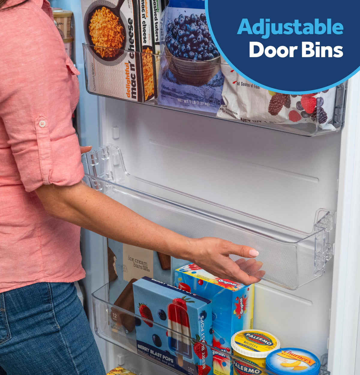 GE® ENERGY STAR® 14.3 Cu. Ft. Smart Garage Ready Convertible Upright Freezer