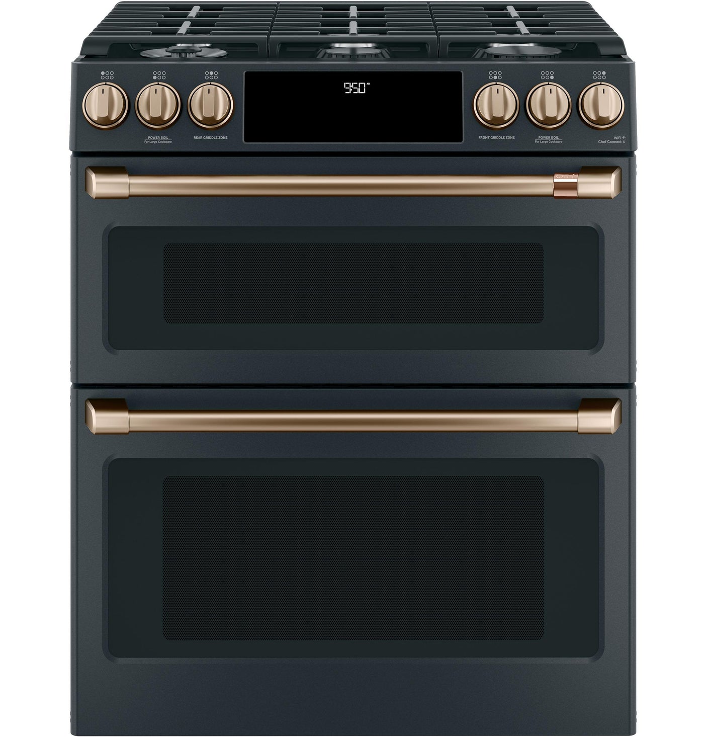 Café™ 30" Smart Slide-In, Front-Control, Dual-Fuel, Double-Oven Range with Convection