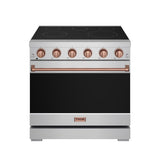 36 Inch Professional Electric Range In Stainless Steel/rose Gold  Gordon Ramsay Series