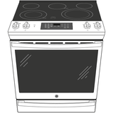 GE® 30" Slide-In Electric Convection Range with No Preheat Air Fry