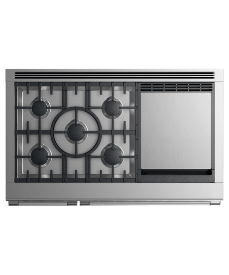 Gas Range, 48", 5 Burners with Griddle