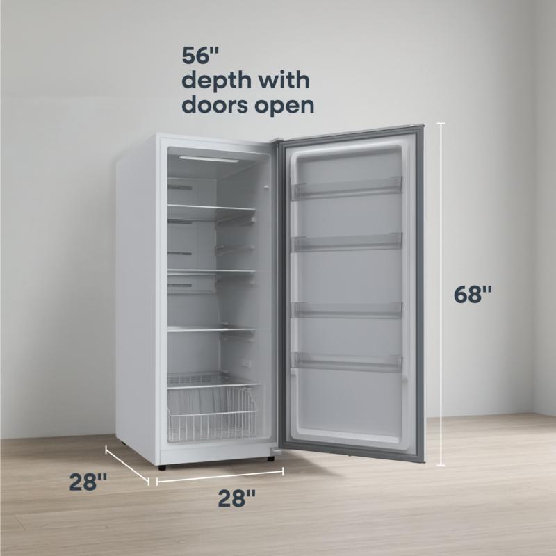 Element 14.0 cu. ft. Upright Convertible Freezer / Refrigerator - White, ENERGY STAR (EXUF14CEEW)