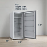Element 14.0 cu. ft. Upright Convertible Freezer / Refrigerator - White, ENERGY STAR (EXUF14CEEW)