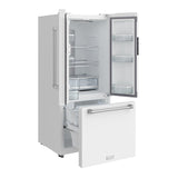 30 Inch Collection French Door Counter Depth Refrigerator With Ice Maker - White  Gordon Ramsay Series