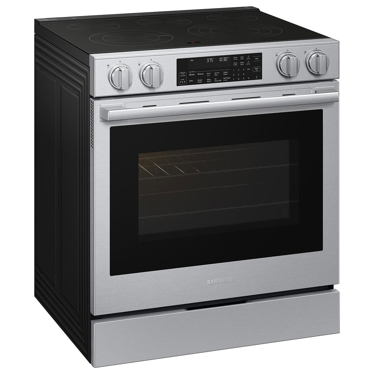 Bespoke Smart Slide-in Electric Range Pro Style Elite Design  Illuminated Knobs  Air Fry Max