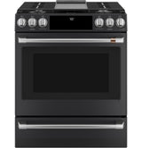 Café™ 30" Smart Slide-In, Front-Control, Gas Range with Convection Oven