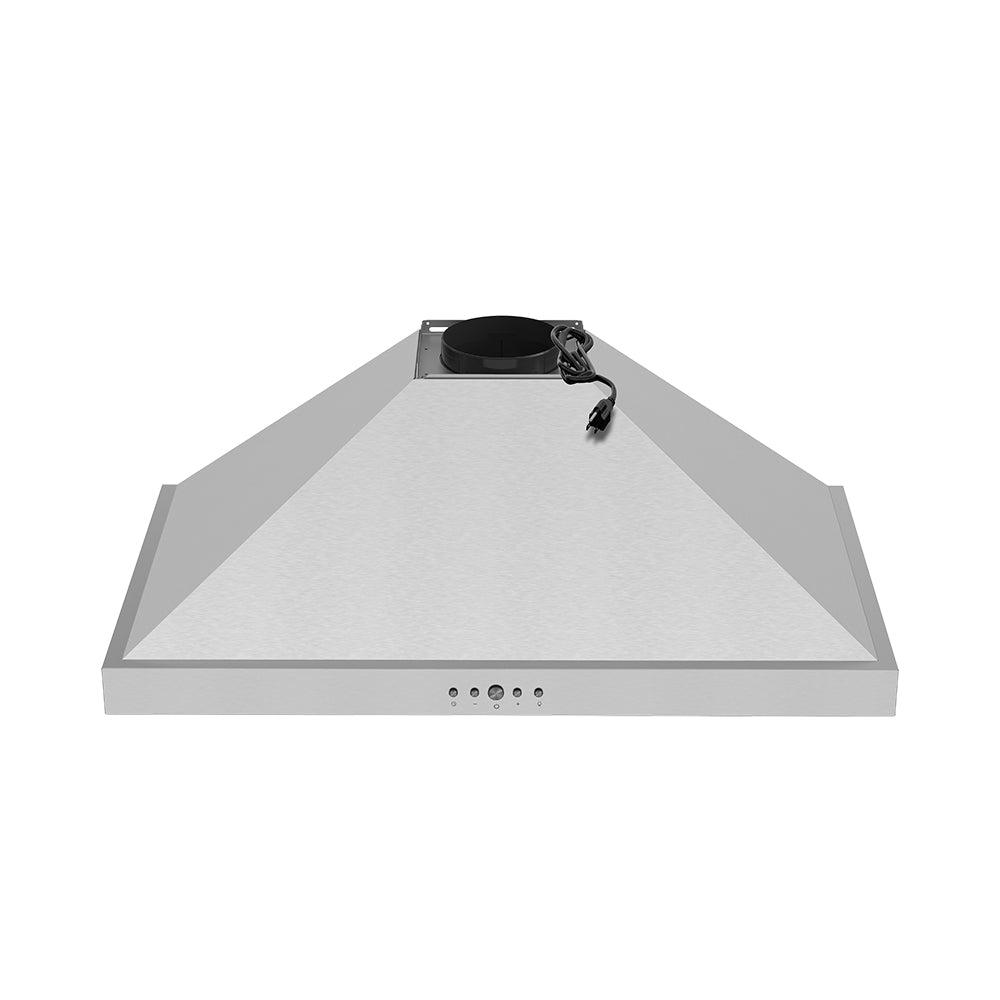 36 Inch Wall Mounted Chimney Range Hood With 350 Cfm