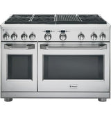 GE Monogram® 48" All Gas Professional Range with 6 Burners and Grill (Natural Gas)