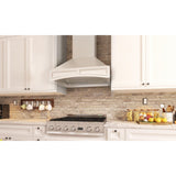 ZLINE Wooden Wall Mount Range Hood in White - Includes Remote Motor (321TT-R) [Size: 30 Inch, CFM: 400]