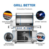 Rogue PRO-S 625 RSIB with Infrared Side and Rear Burner , Propane, Stainless Steel
