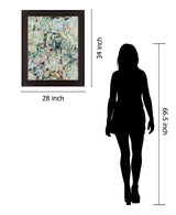 Verdant Rosette Cluster 28 in. x 34 in. Framed Wall Art
