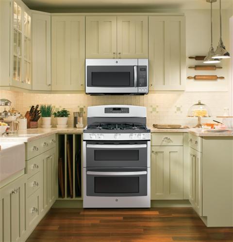 GE® 30" Free-Standing Gas Double Oven Range with Convection