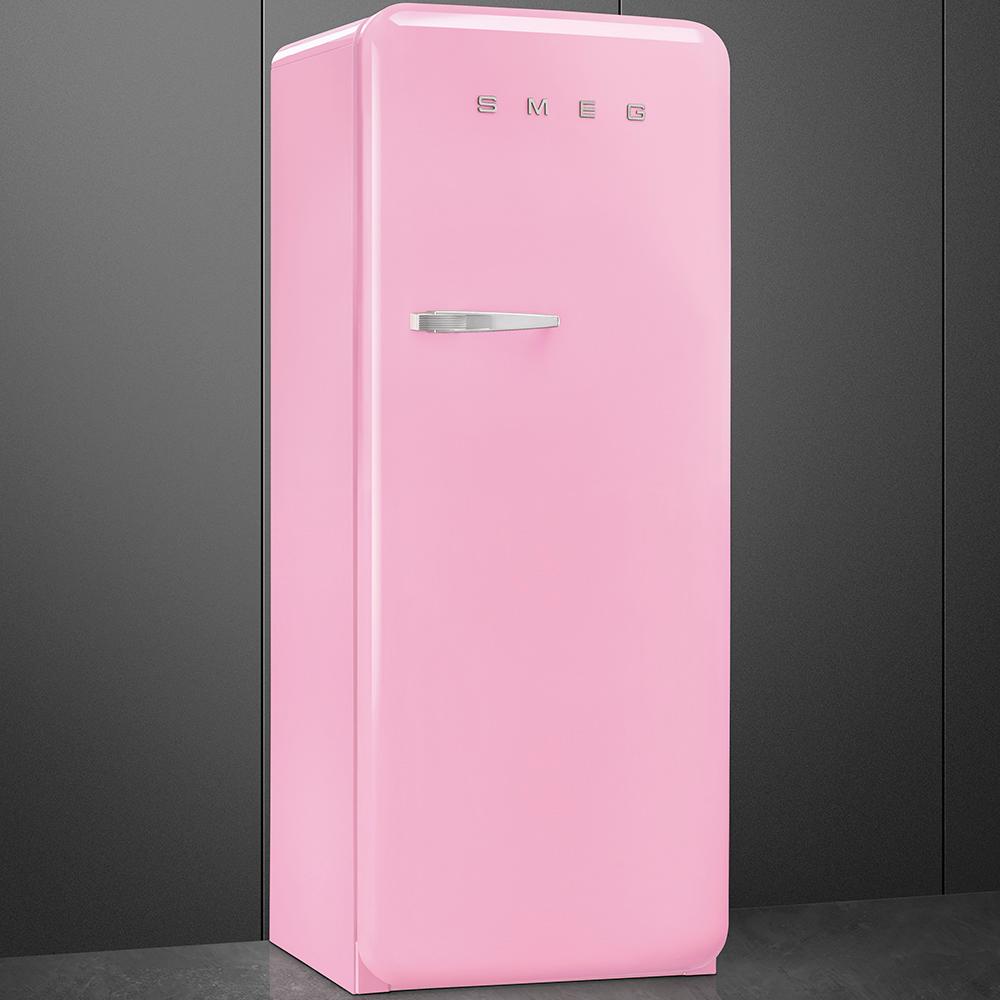 Approx 24" 50'S Style Refrigerator with ice compartment, Pink, Right hand hinge