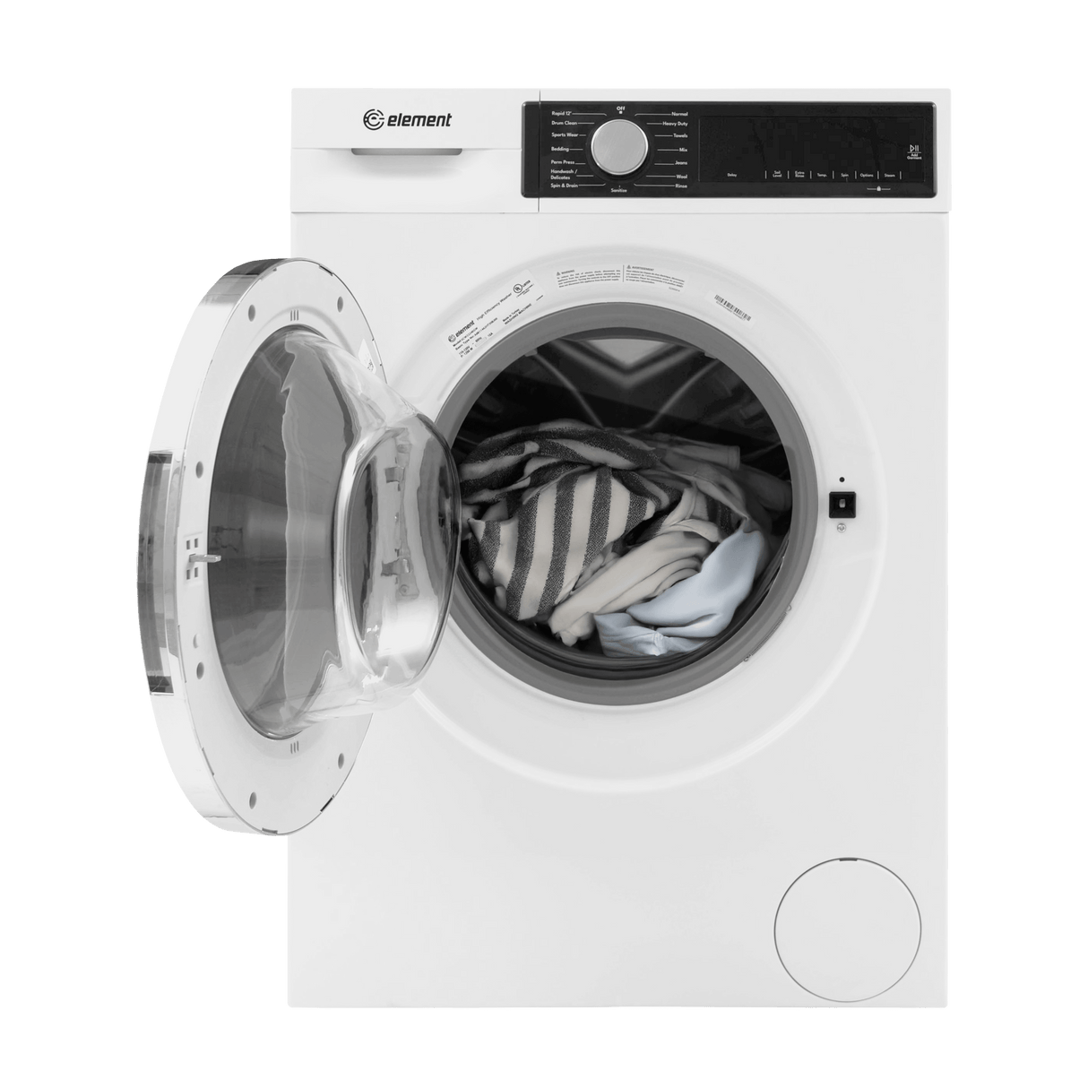 Element 24-inch 2.2 cu. ft. Front Load Washer - White, ENERGY STAR (ECW2224EGW)