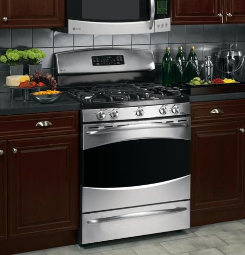 GE Profile 30" Free-Standing Dual-Fuel Range