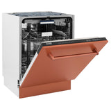 ZLINE 24" Tallac Series 3rd Rack Dishwasher with Traditional Handle, 51dBa (DWV-24) [Color: Copper]