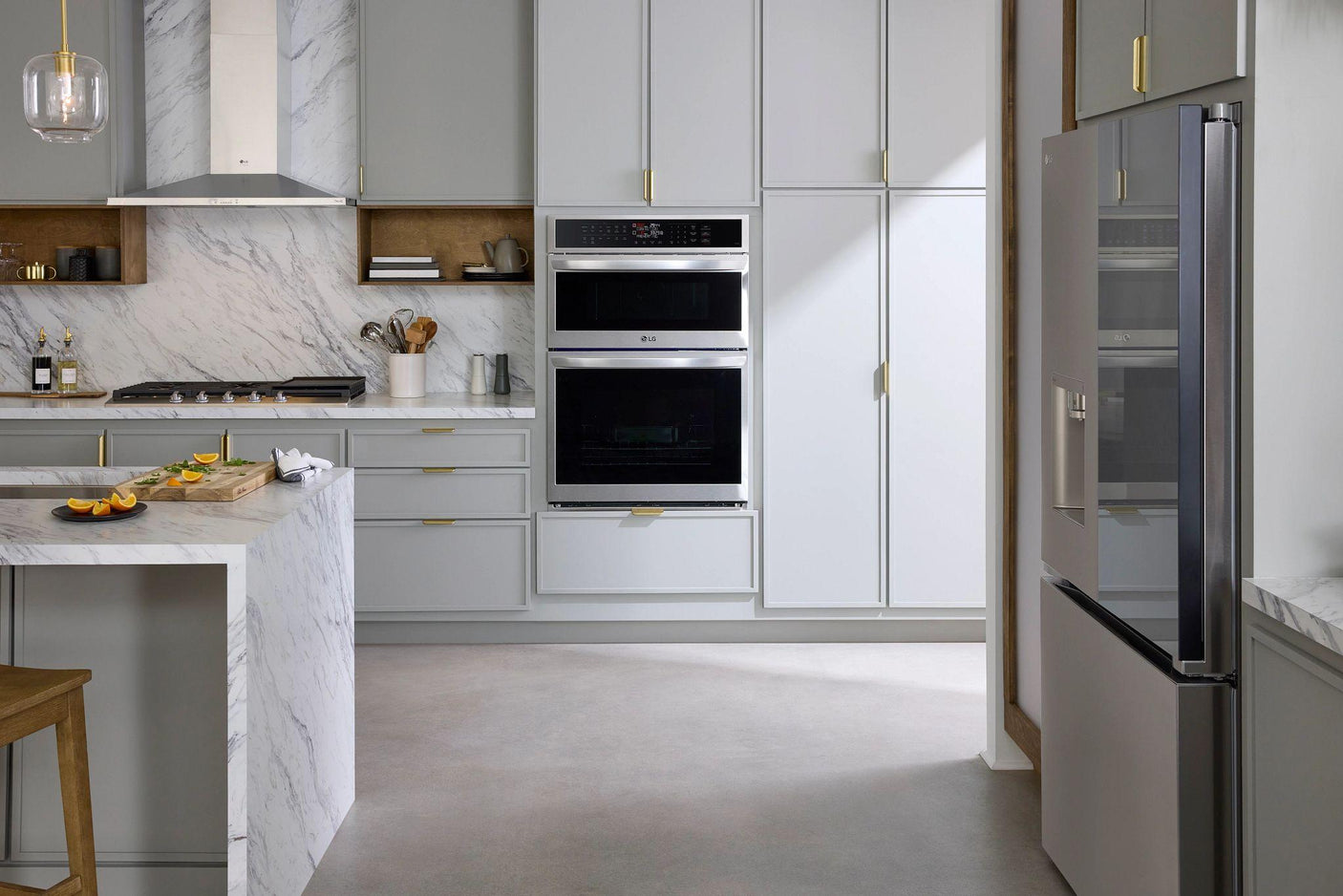 1.7/4.7 cu. ft. Smart Combination Wall Oven with Convection and Air Fry