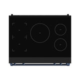 36 Inch Professional Induction Range With Tilt Panel Touch Control In Black and Blue  Gordon Ramsay Series