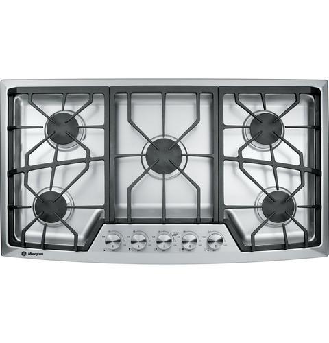 GE Monogram® 36" Stainless Steel Gas Cooktop (Liquid Propane)