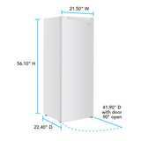 Avanti Garage Ready Vertical Freezer, 7 cu. ft, in White (AV701VFB0W)