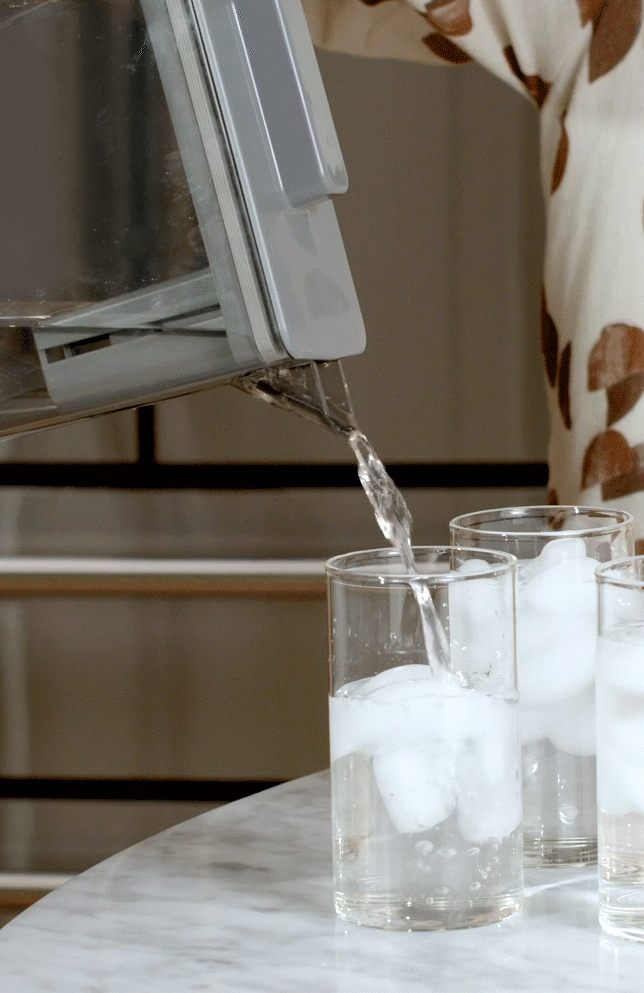 Café™ ENERGY STAR® 28.7 Cu. Ft. Smart 4-Door French-Door Refrigerator in Platinum Glass With Dual-Dispense AutoFill Pitcher