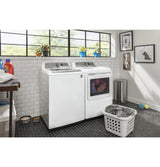 GE® 7.4 cu. ft. Capacity Smart aluminized alloy drum Gas Dryer with HE Sensor Dry