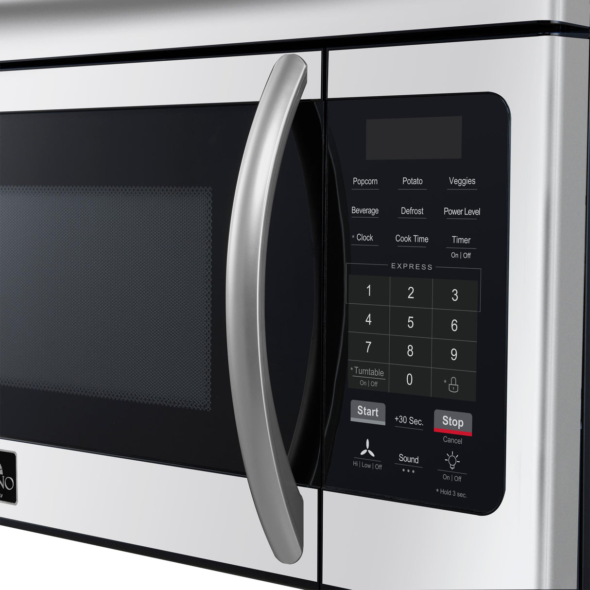 Forno Scalo 30-Inch Over the Range Microwave, Stainless Steel - 1.6 cu.ft, 300 CFM Vent, Touch Control, LED Light